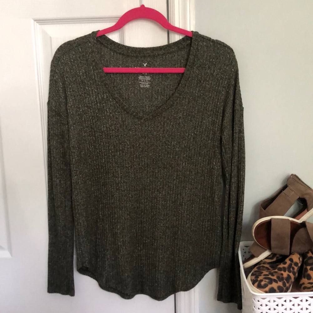 american eagle soft and sexy rib top
